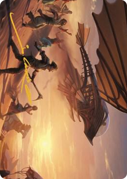 0012 Take Flight Art Card (Gold-Stamped Signature) S Art Series: The Brothers' War