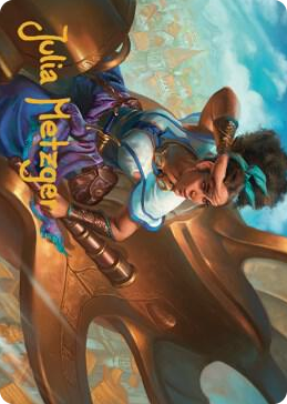 0017 Talas Lookout Art Card (Gold-Stamped Signature) S Art Series: Dominaria United