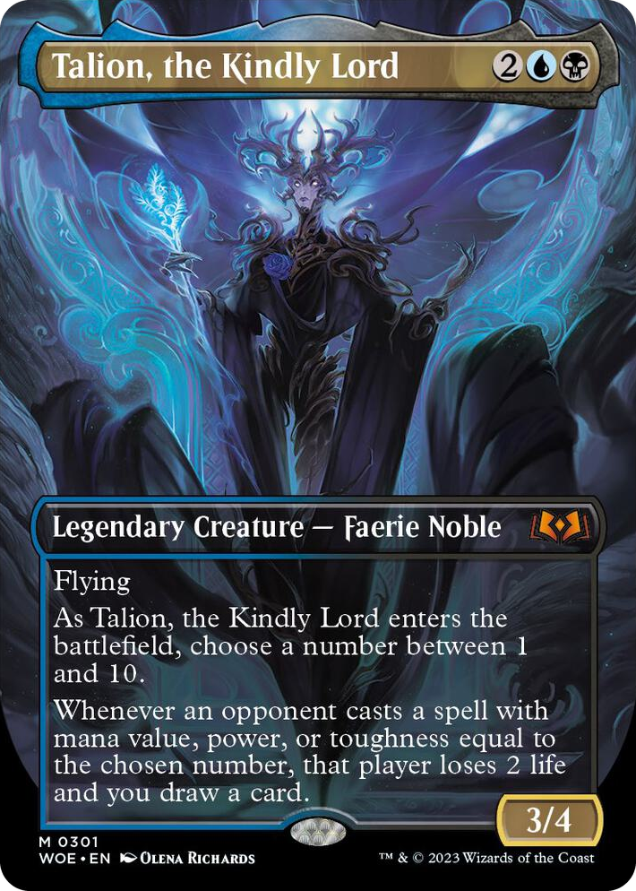 0301 Talion, the Kindly Lord (Borderless) M Wilds of Eldraine