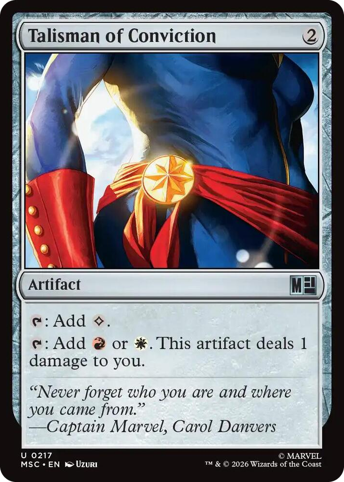 0217 Talisman of Conviction U Commander: Marvel Super Heroes