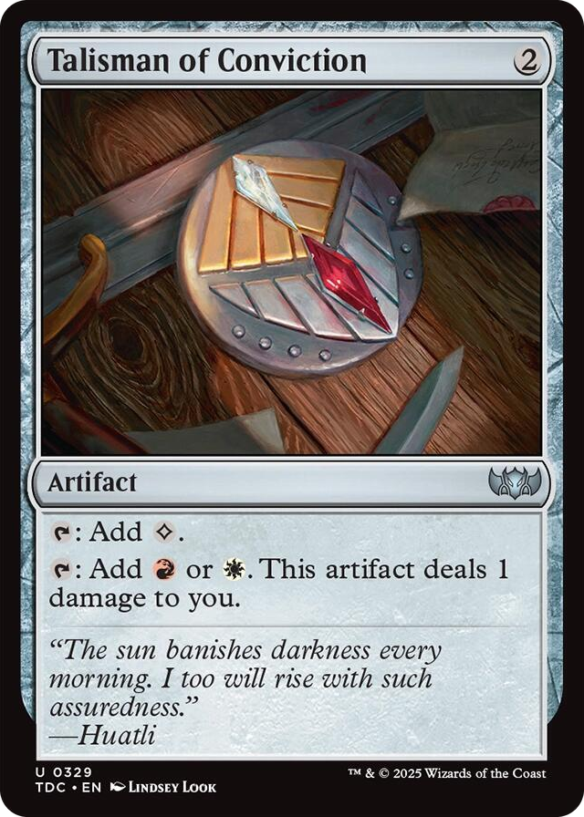 0329 Talisman of Conviction U Commander: Tarkir: Dragonstorm