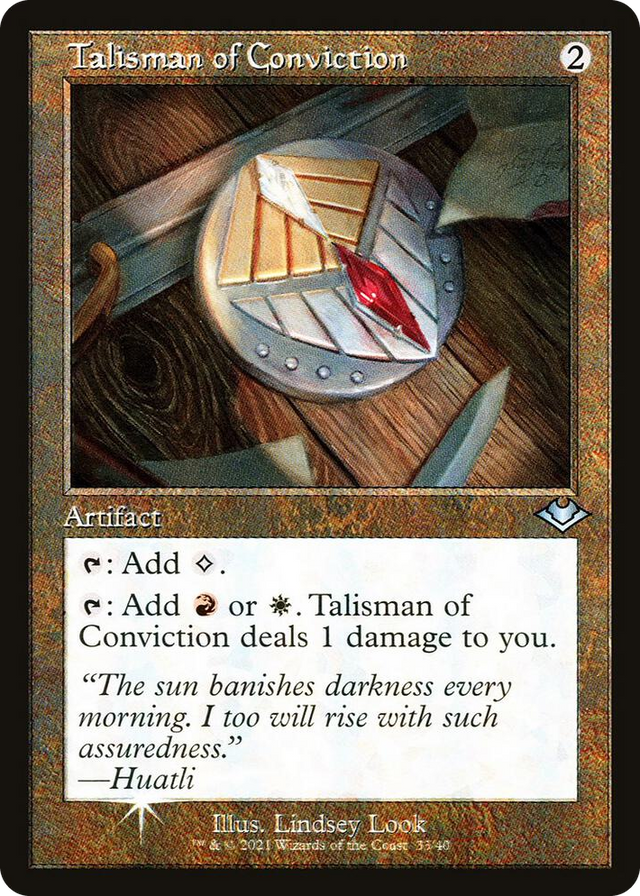 0033 Talisman of Conviction (Retro Frame) U Modern Horizons