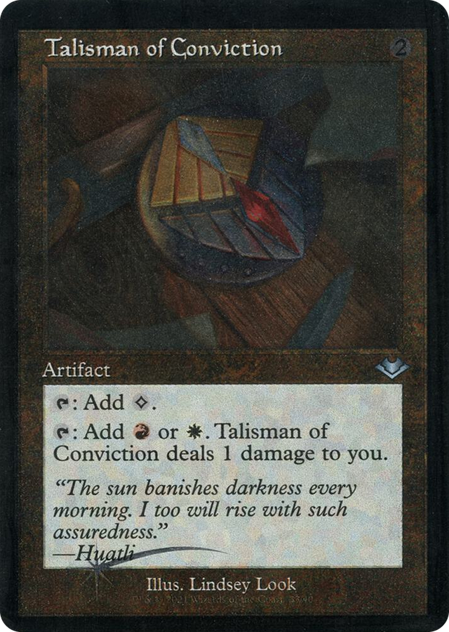 0033 Talisman of Conviction (Retro Frame) (Foil Etched) U Modern Horizons