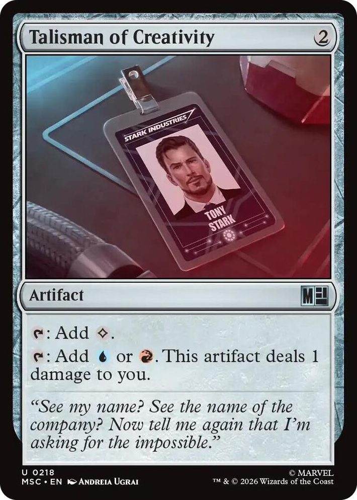 0218 Talisman of Creativity U Commander: Marvel Super Heroes