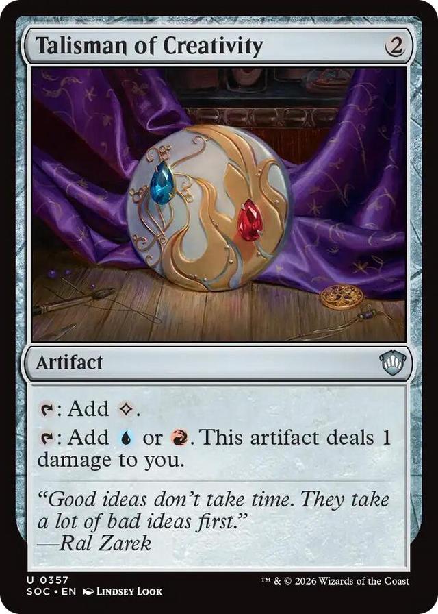 0357 Talisman of Creativity U Commander: Secrets of Strixhaven