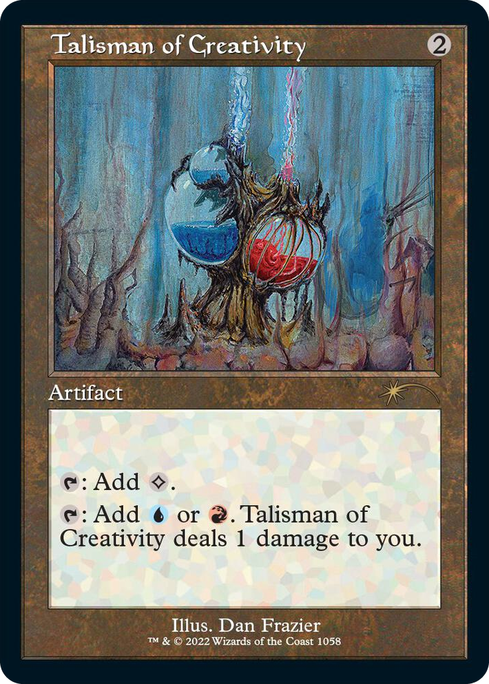 1058 Talisman of Creativity (Retro Frame) R Secret Lair Drop Series