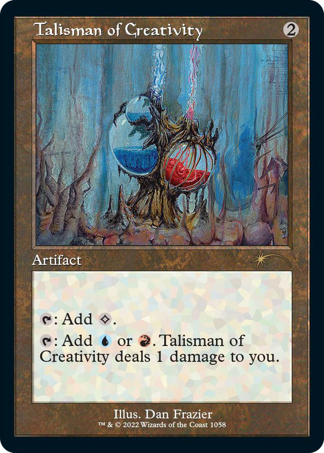 1058 Talisman of Creativity (Retro Frame) R Secret Lair Drop Series