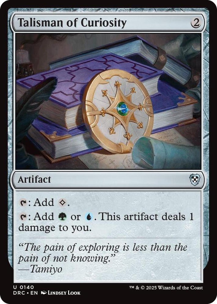 0140 Talisman of Curiosity U Commander: Aetherdrift