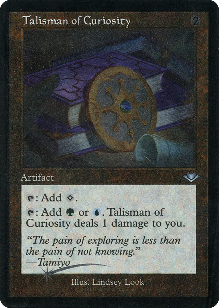 0035 Talisman of Curiosity (Retro Frame) (Foil Etched) U Modern Horizons