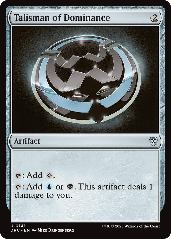 0141 Talisman of Dominance U Commander: Aetherdrift