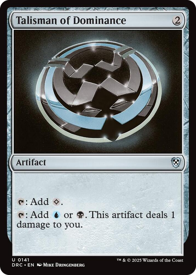 0141 Talisman of Dominance U Commander: Aetherdrift