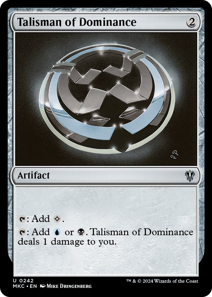 0242 Talisman of Dominance U Commander: Murders at Karlov Manor