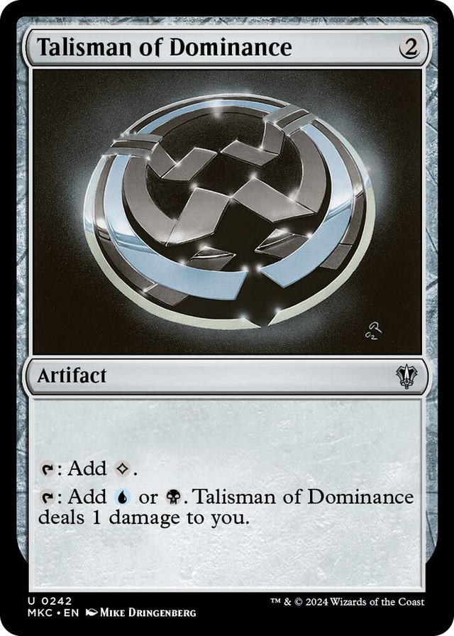 0242 Talisman of Dominance U Commander: Murders at Karlov Manor