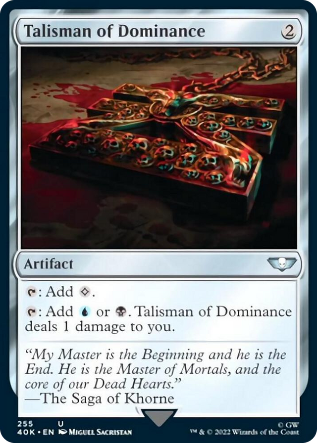 0255 Talisman of Dominance (255) U Universes Beyond: Warhammer 40,000