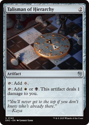 0142 Talisman of Hierarchy U Commander: Aetherdrift