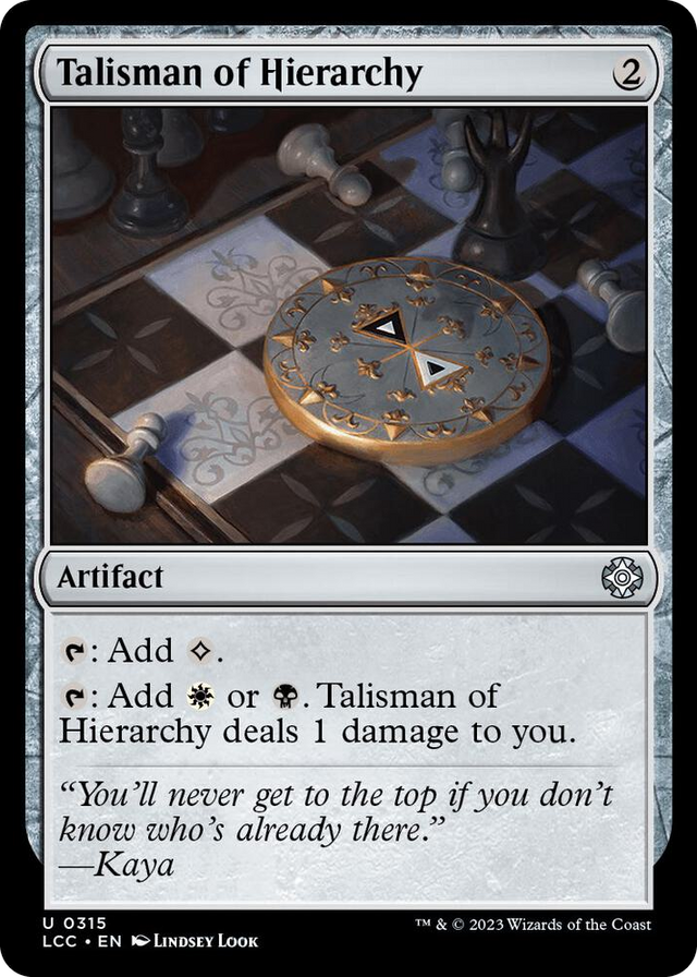 0315 Talisman of Hierarchy U Commander: The Lost Caverns of Ixalan