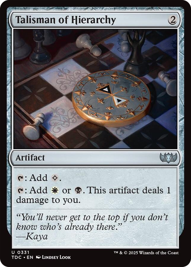0331 Talisman of Hierarchy U Commander: Tarkir: Dragonstorm