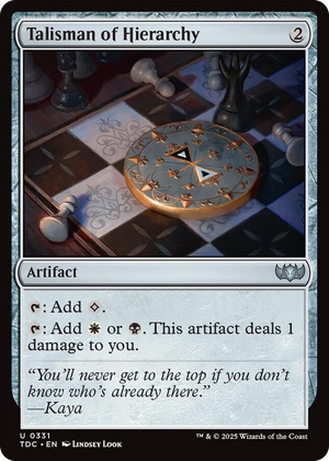 0331 Talisman of Hierarchy U Commander: Tarkir: Dragonstorm