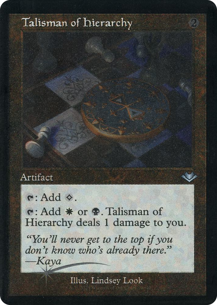 0036 Talisman of Hierarchy (Retro Frame) (Foil Etched) U Modern Horizons