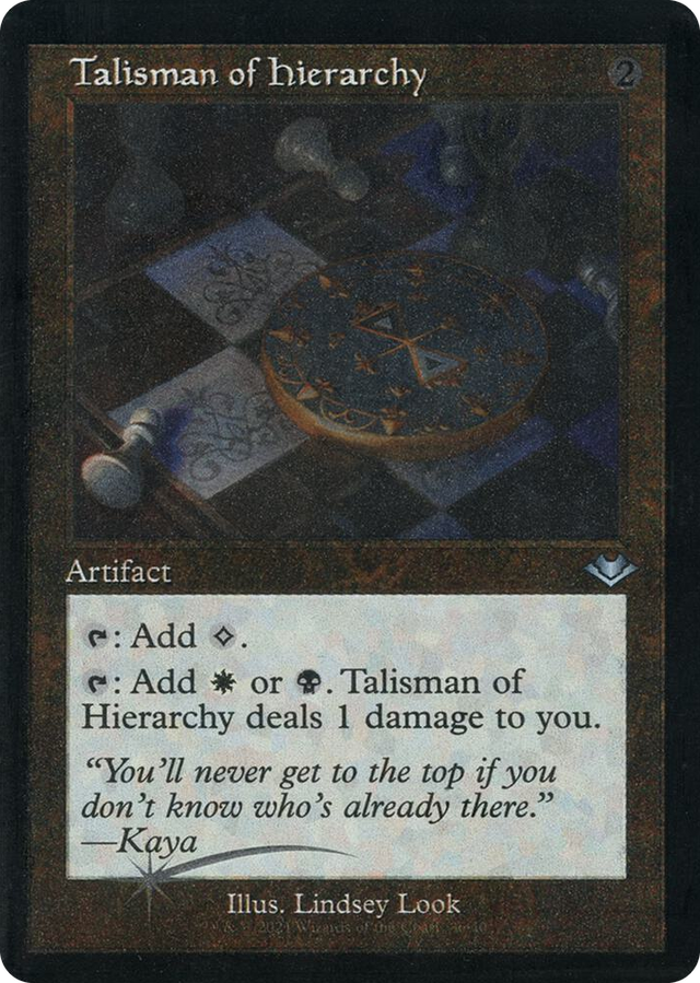 0036 Talisman of Hierarchy (Retro Frame) (Foil Etched) U Modern Horizons