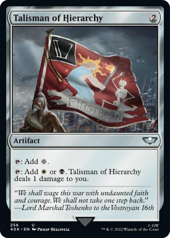 0256 Talisman of Hierarchy (Surge Foil) U Universes Beyond: Warhammer 40,000