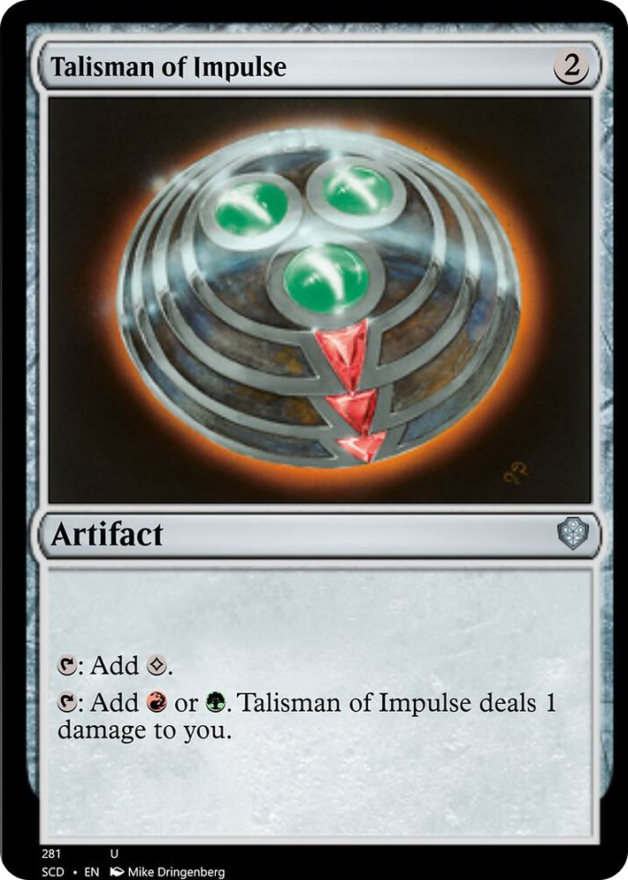 0281 Talisman of Impulse U Starter Commander Decks