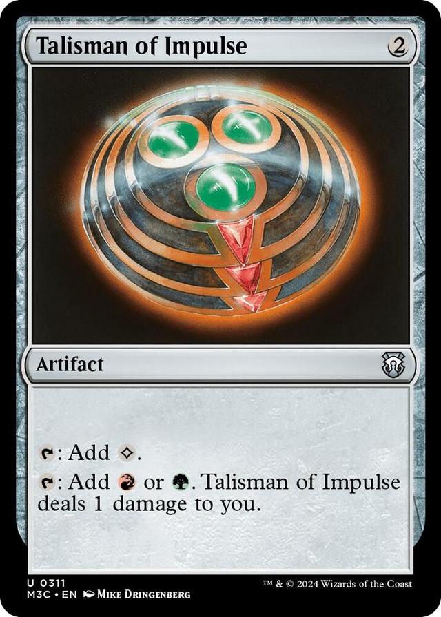 0311 Talisman of Impulse U Commander: Modern Horizons 3