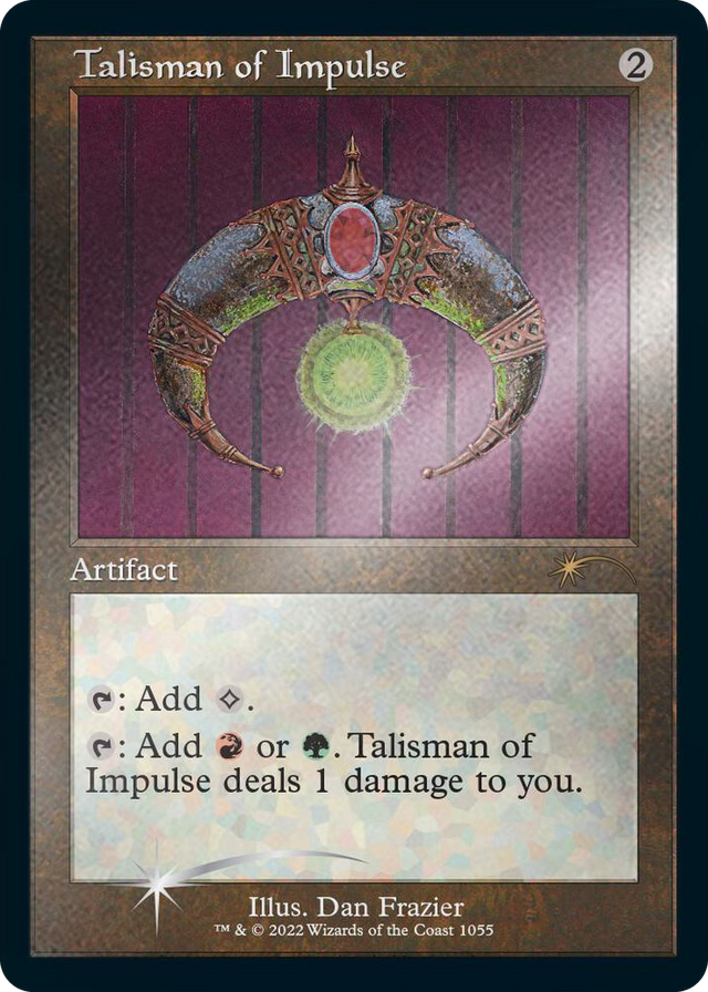 1055 Talisman of Impulse (Retro Frame) (Foil Etched) R Secret Lair Drop Series