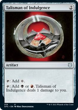 0219 Talisman of Indulgence U Commander: Adventures in the Forgotten Realms