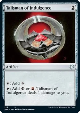 0219 Talisman of Indulgence U Commander: Adventures in the Forgotten Realms