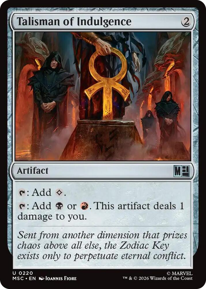Talisman of Indulgence #220 U - Commander: Marvel Super Heroes Pokemon card