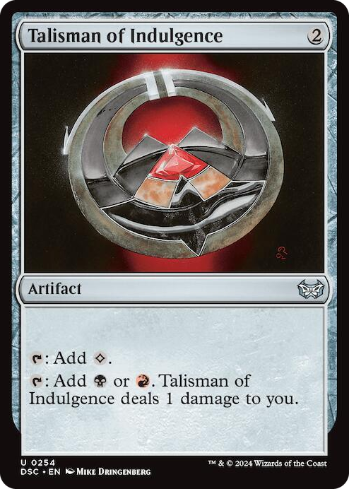 Talisman of Indulgence #254 U - Commander: Duskmourn: House of Horror Pokemon card