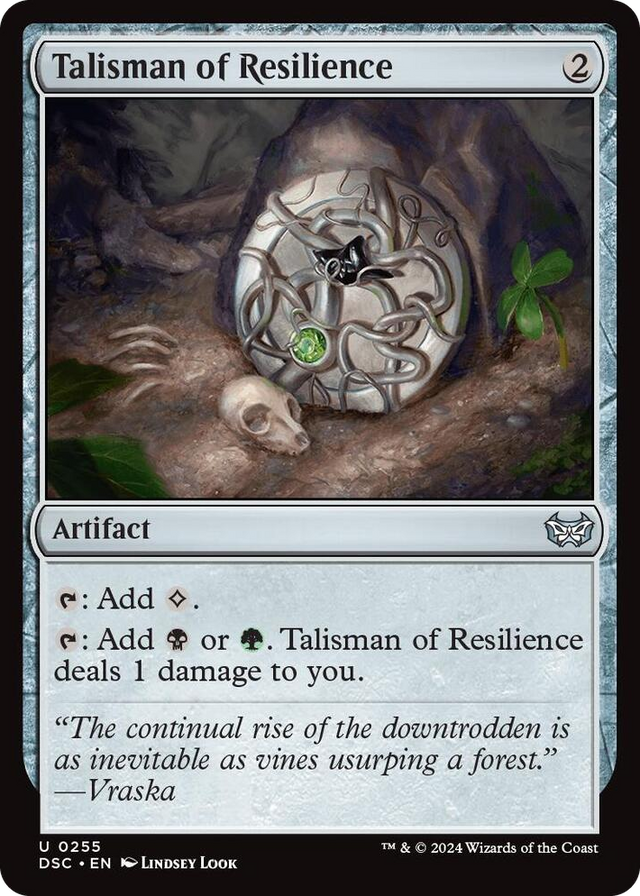 0255 Talisman of Resilience U Commander: Duskmourn: House of Horror