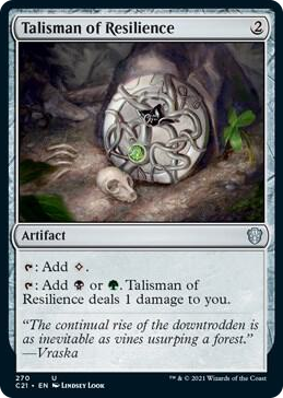 0270 Talisman of Resilience U Commander 2021