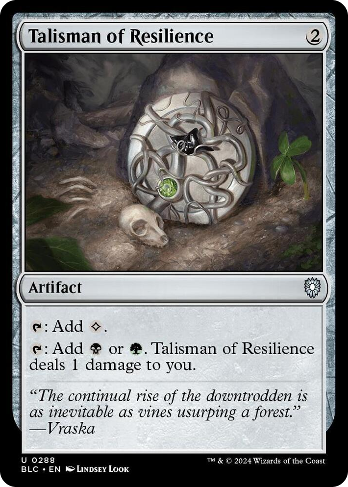 0288 Talisman of Resilience U Commander: Bloomburrow