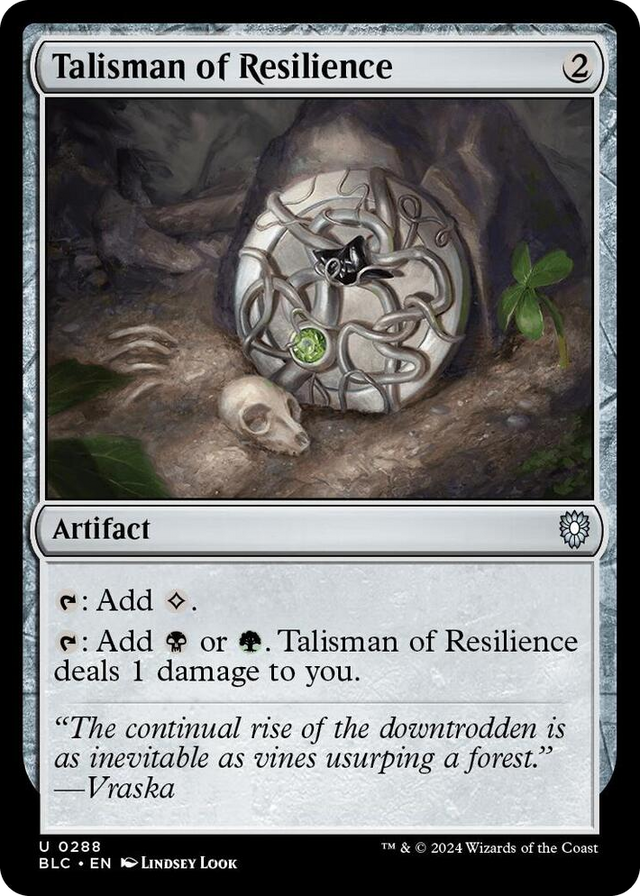 0288 Talisman of Resilience U Commander: Bloomburrow