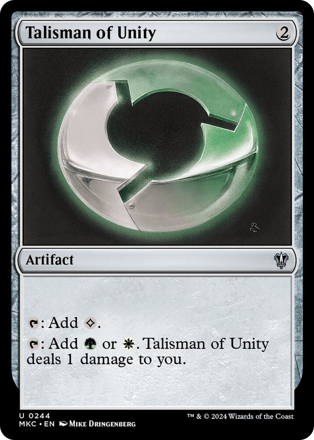 0244 Talisman of Unity U Commander: Murders at Karlov Manor