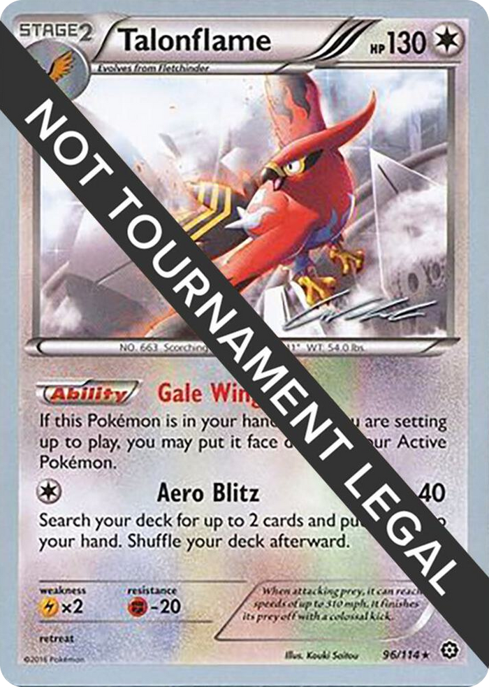 0096 Talonflame - 2016 (Cody Walinski) Rare World Championship Decks