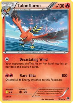 0028 Talonflame - 28/146 (Cosmos Holo) Promo Blister Exclusives