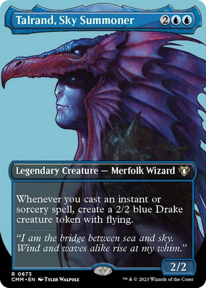 0673 Talrand, Sky Summoner (Borderless) R Commander Masters