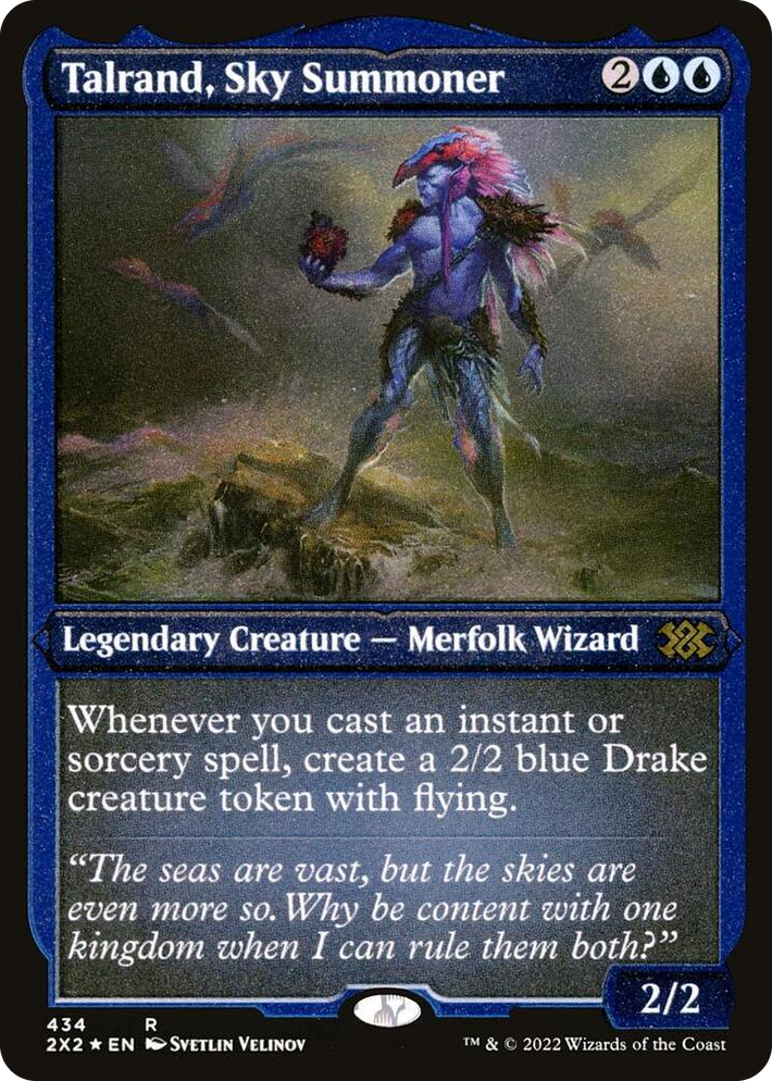 0434 Talrand, Sky Summoner (Foil Etched) R Double Masters 2022