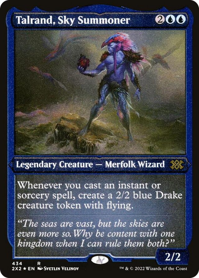 0434 Talrand, Sky Summoner (Foil Etched) R Double Masters 2022