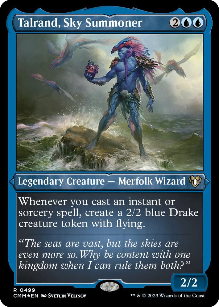 0499 Talrand, Sky Summoner (Foil Etched) R Commander Masters