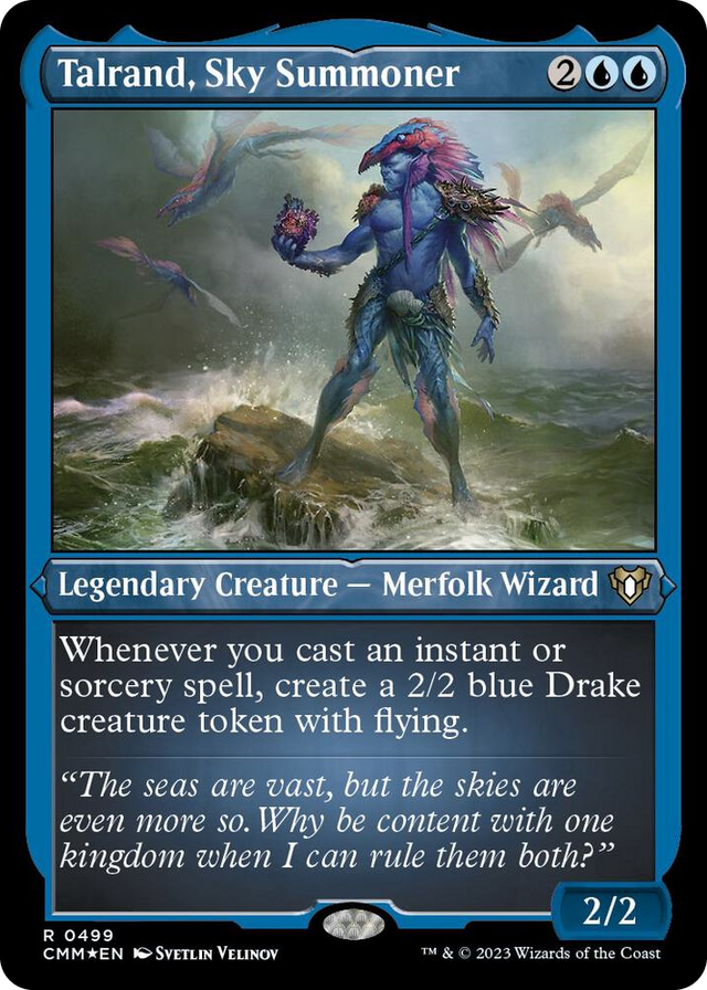 0499 Talrand, Sky Summoner (Foil Etched) R Commander Masters