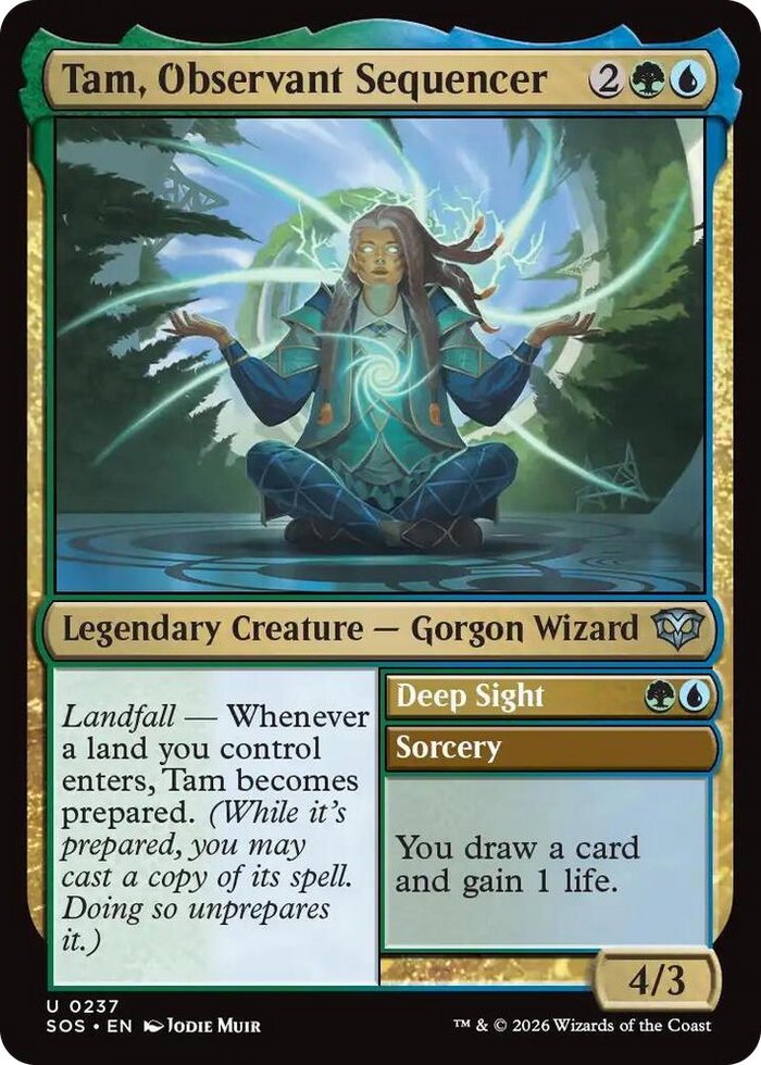 Tam, Observant Sequencer #237 U - Secrets of Strixhaven Pokemon card