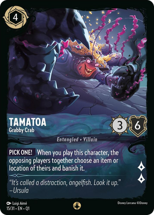 0015 Tamatoa - Grabby Crab None Illumineer's Quest: Deep Trouble