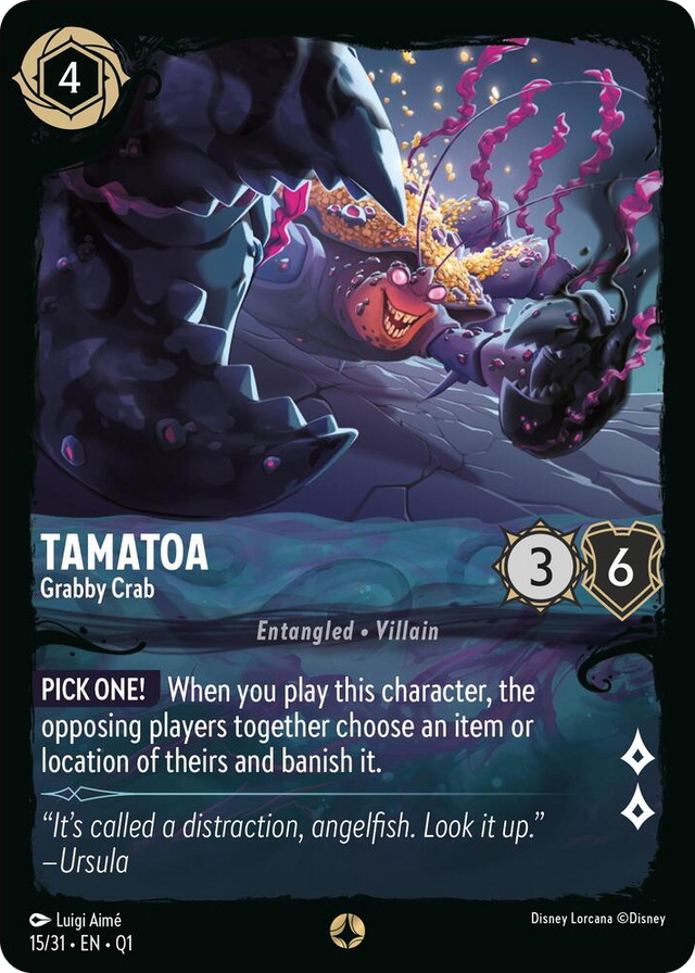 0015 Tamatoa - Grabby Crab None Illumineer's Quest: Deep Trouble