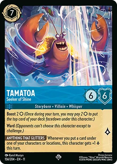 0156 Tamatoa - Seeker of Shine Super Rare Winterspell