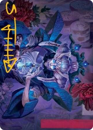 0036 Tameshi, Reality Architect Art Card (36/81) (Gold-Stamped Signature) S Art Series: Kamigawa: Neon Dynasty