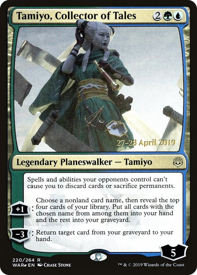 0220 Tamiyo, Collector of Tales R Prerelease Cards